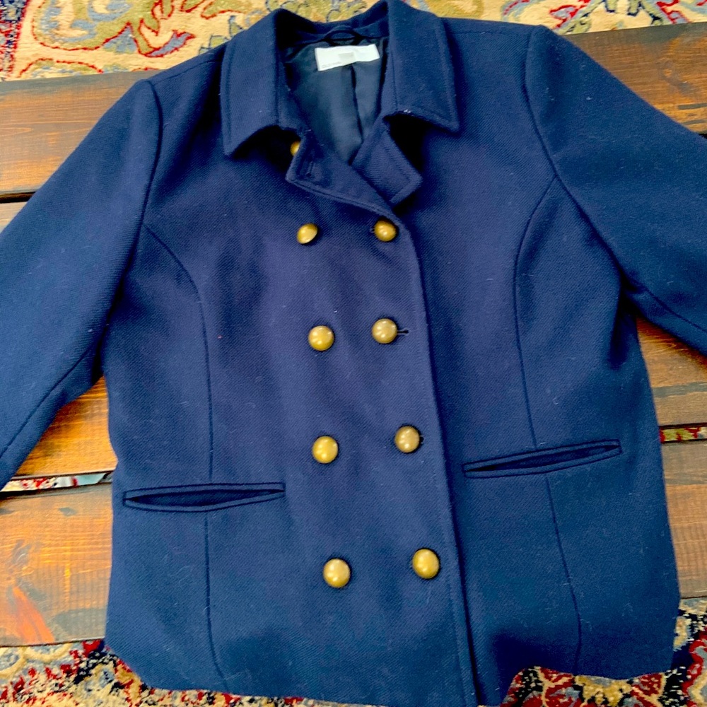 Navy Blue Pea Coat